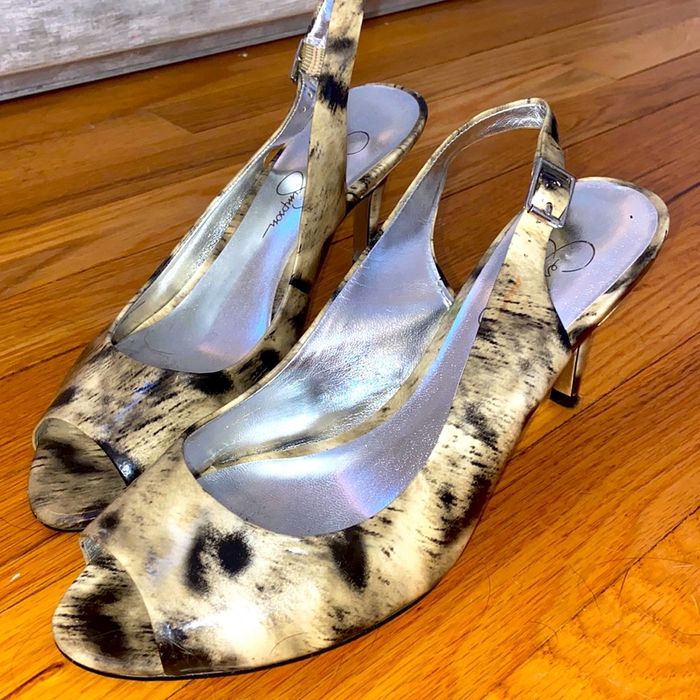 Jessica Simpson Animal Print Heels